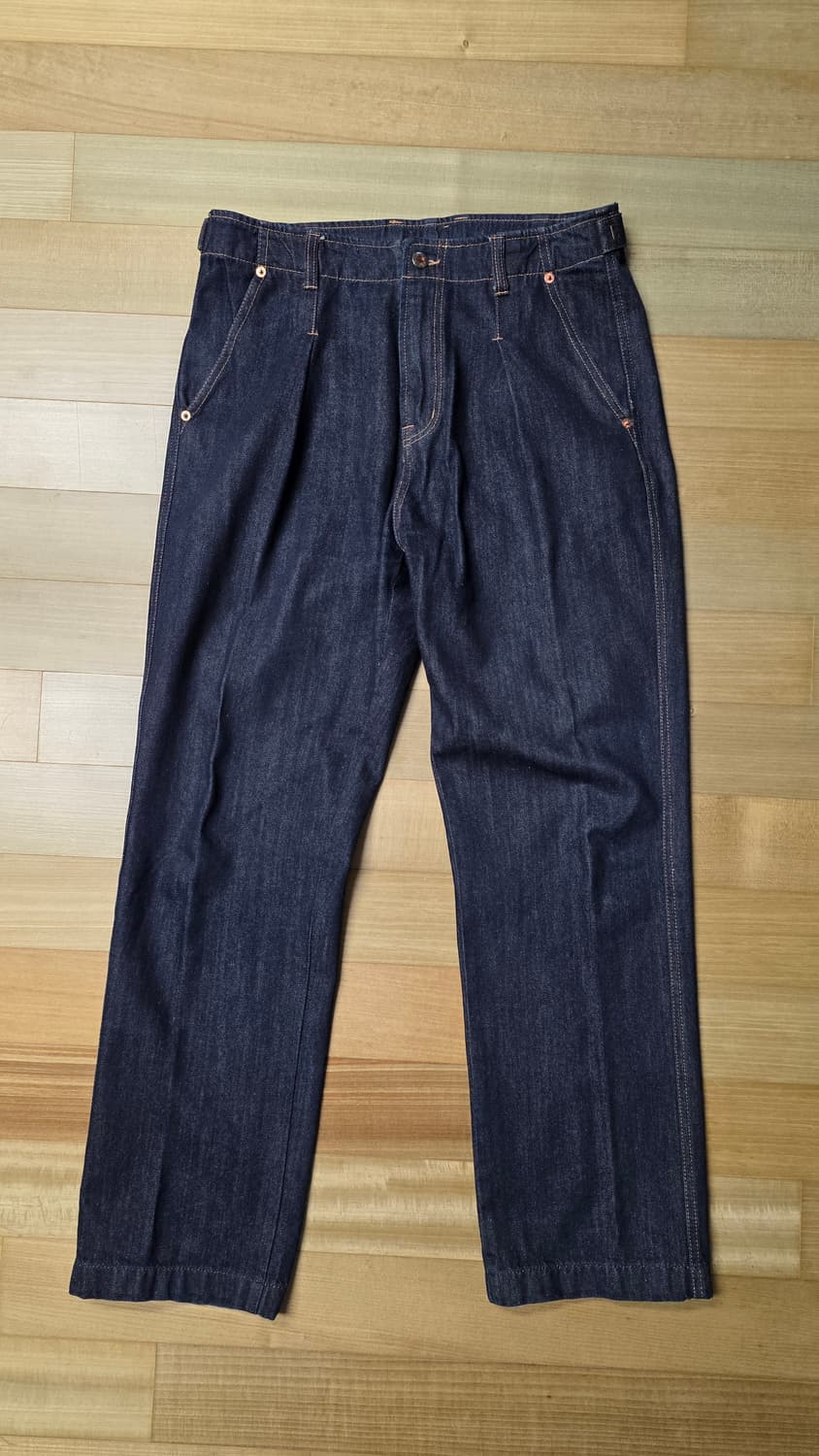 [신품급] 맥우드건 원턱 와이드핏 데님 상품이미지1