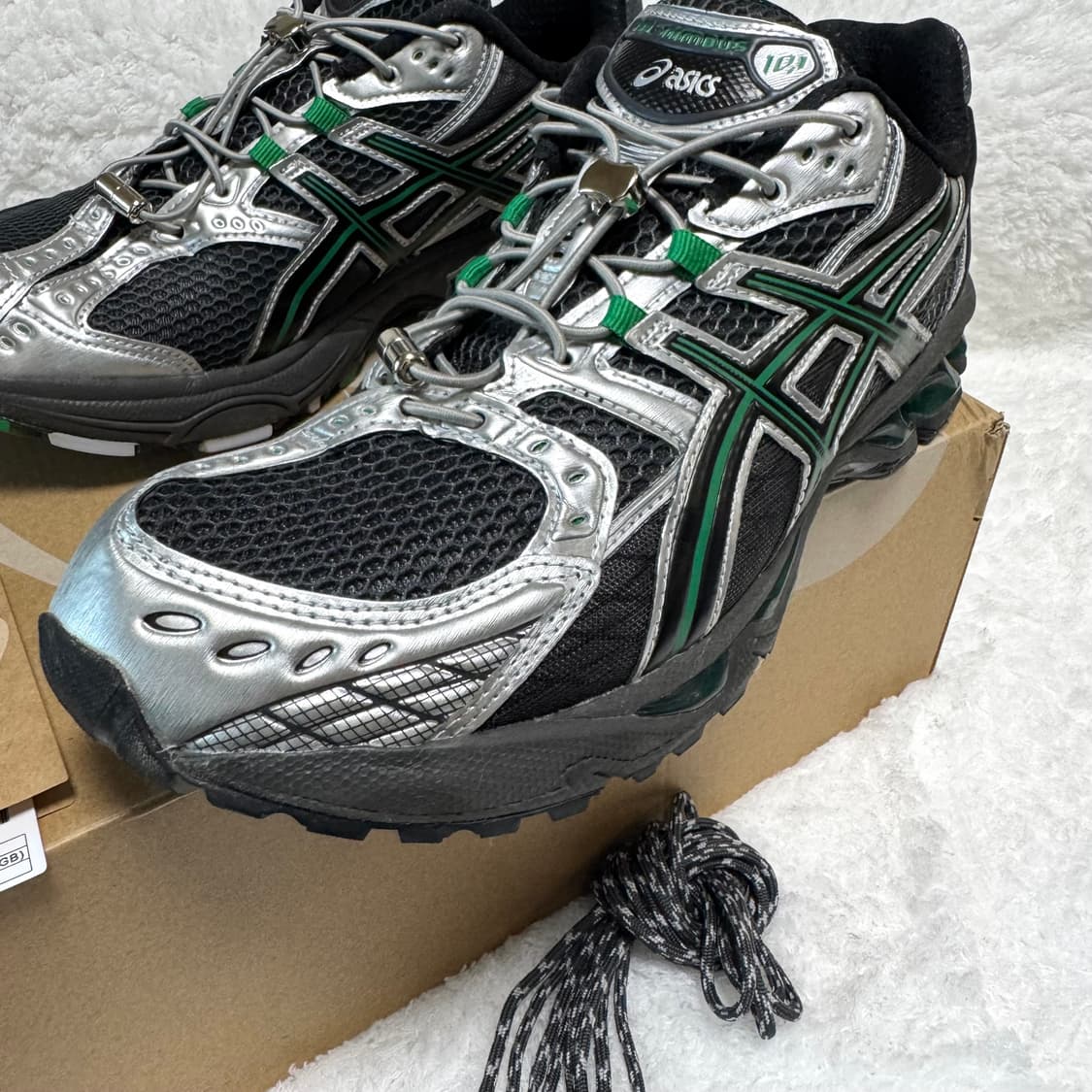 아식스 젤 님버스 10.1 옵시디언 그레이 그린 바질 275 size 상품이미지5