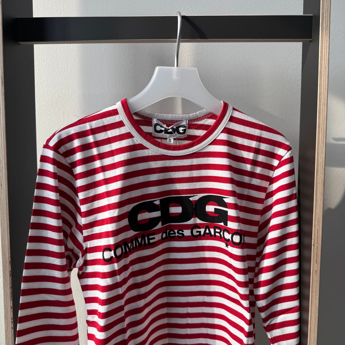 꼼데가르송 CDG 로고 스트라이프 롱슬리브 2컬러 상품이미지5