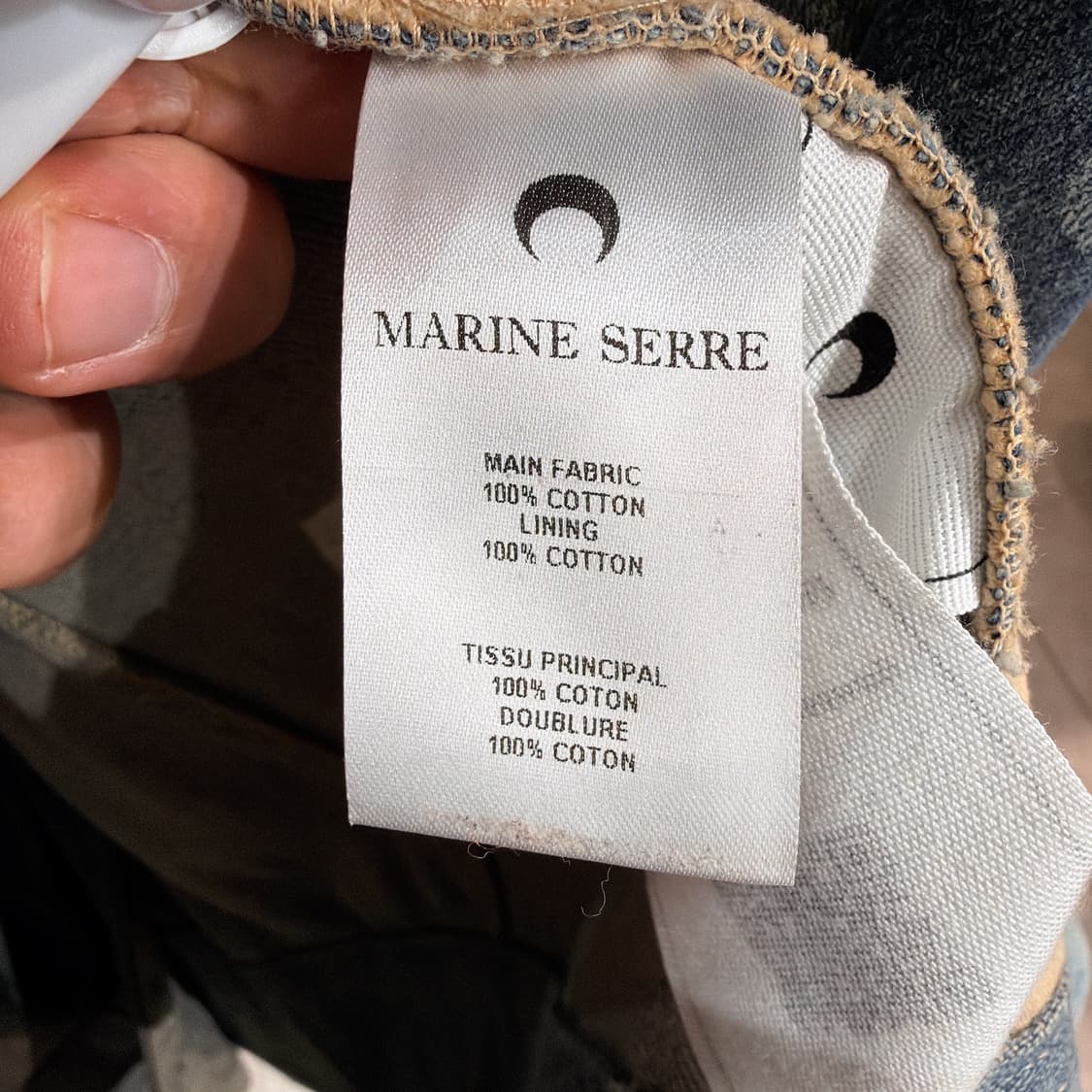 (정품/새상품) 마린 세르 여성 데님 크레센트 집업 코트 상품이미지6