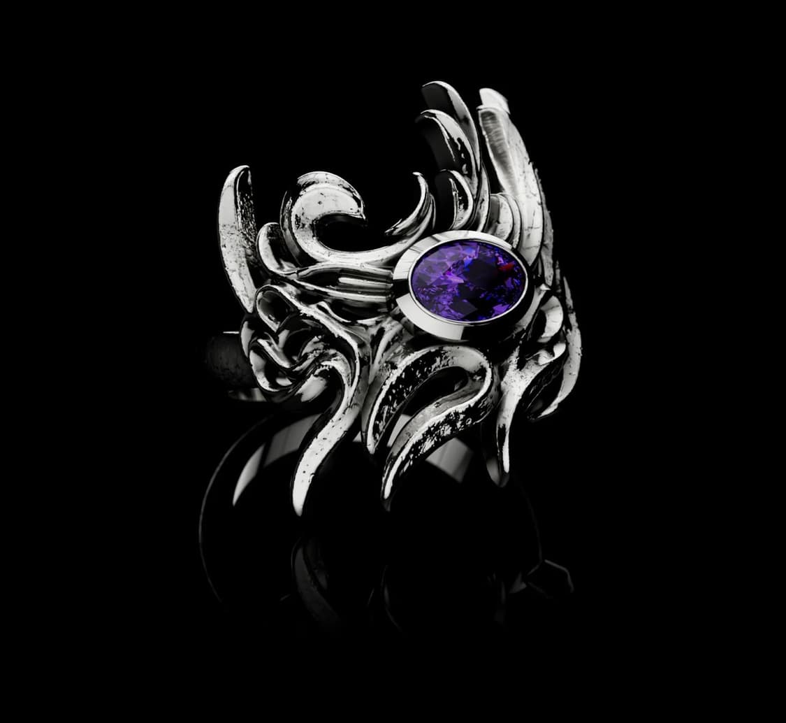 yordy cubic purple ring 상품이미지1
