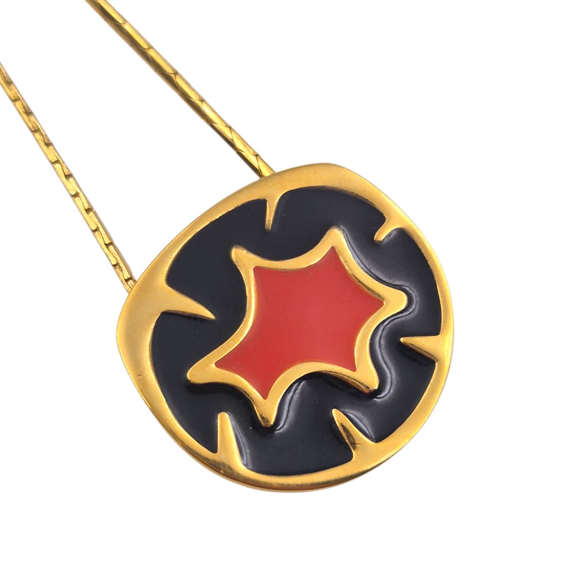 80s 지방시 빈티지 스타버스트 에나멜 목걸이 상품이미지1