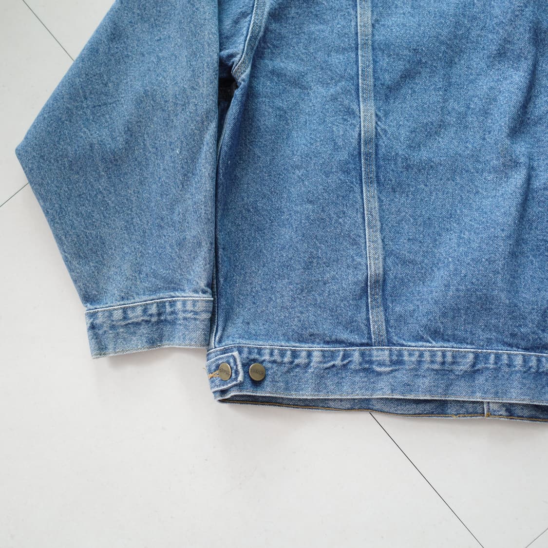 90s 칼하트 MADE in USA 데님 트러커 자켓 XL 상품이미지10