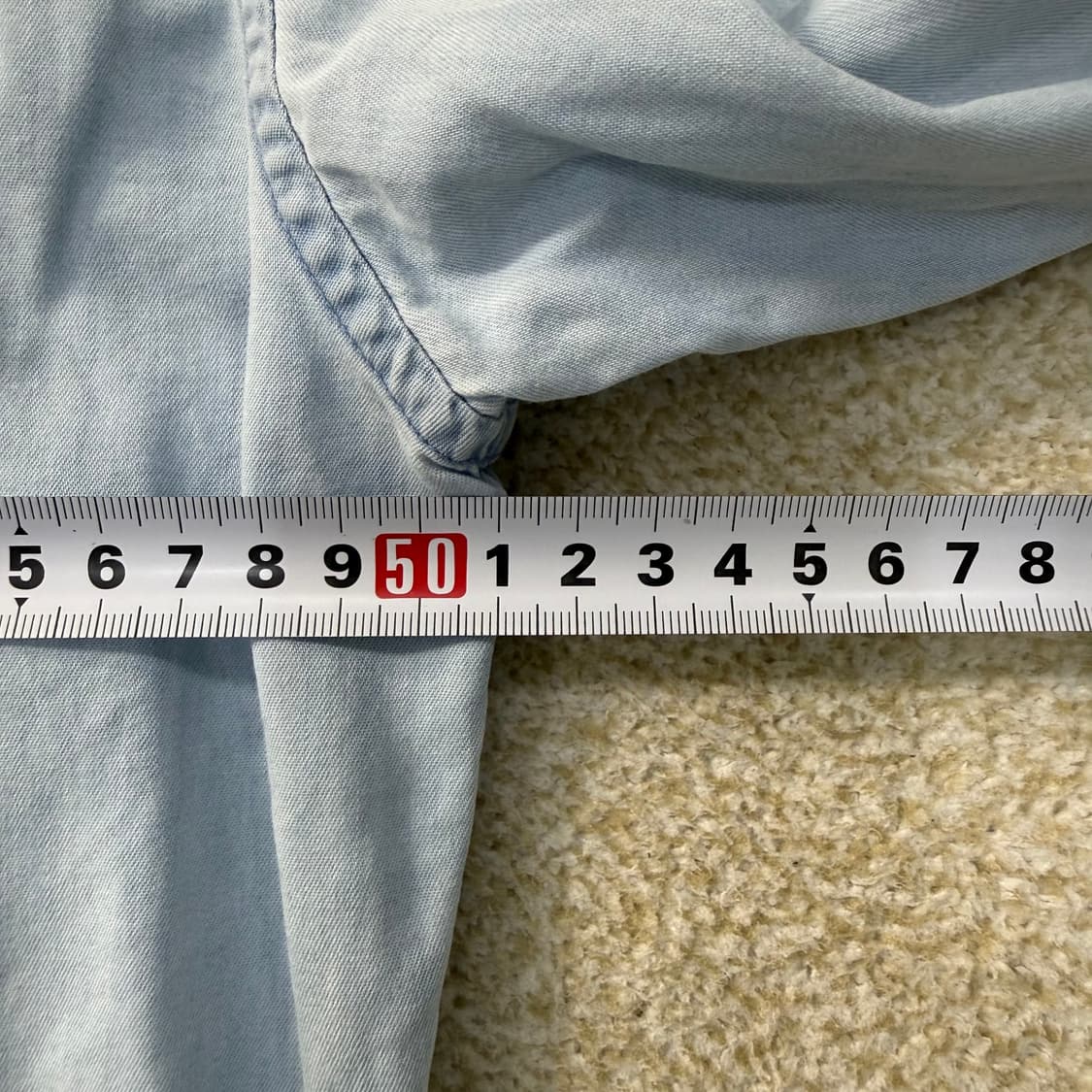 L 유니클로 라이트 블루 셔츠 0223T 상품이미지5