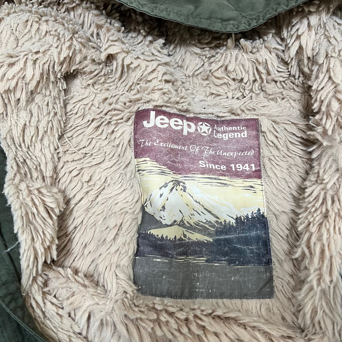 지프 와펜 포인트 퍼안감 후드 야상 점퍼 FREE 상품이미지7