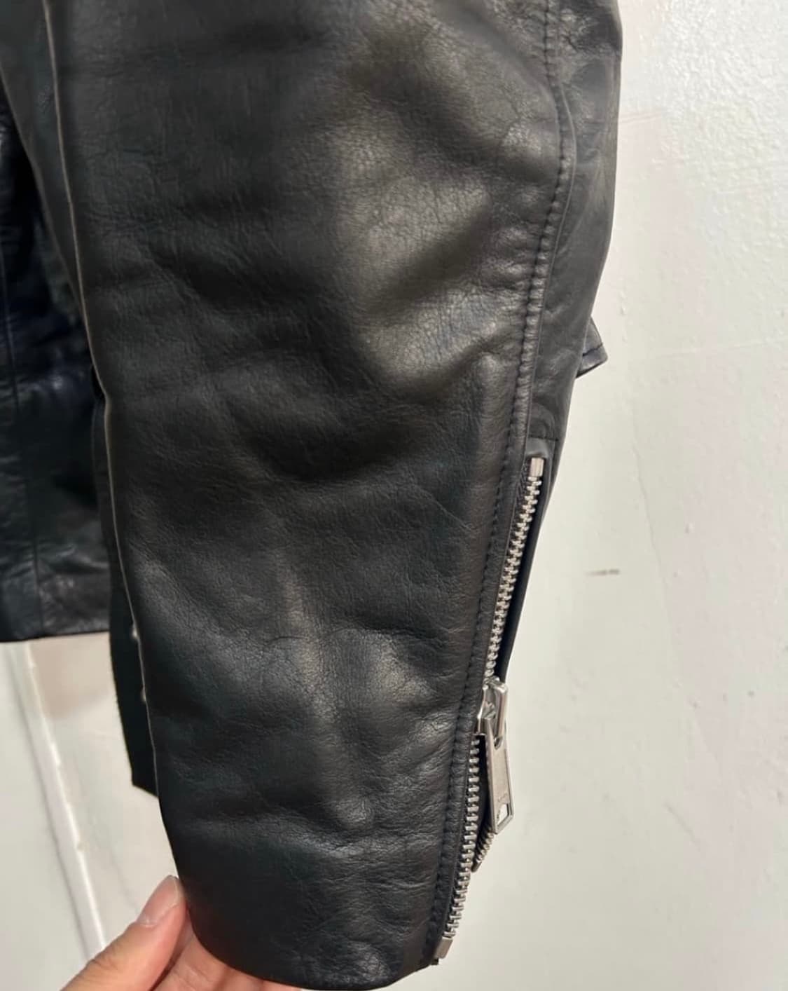 [L]sandro homme 소가죽 라이더 가죽 자켓 상품이미지3