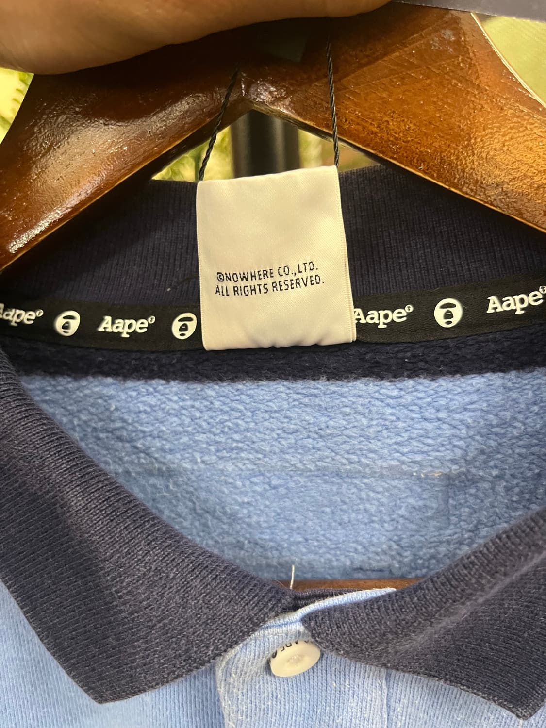 Aape 에이프 스트라이프 레이어드 럭비티 #csz742 상품이미지6