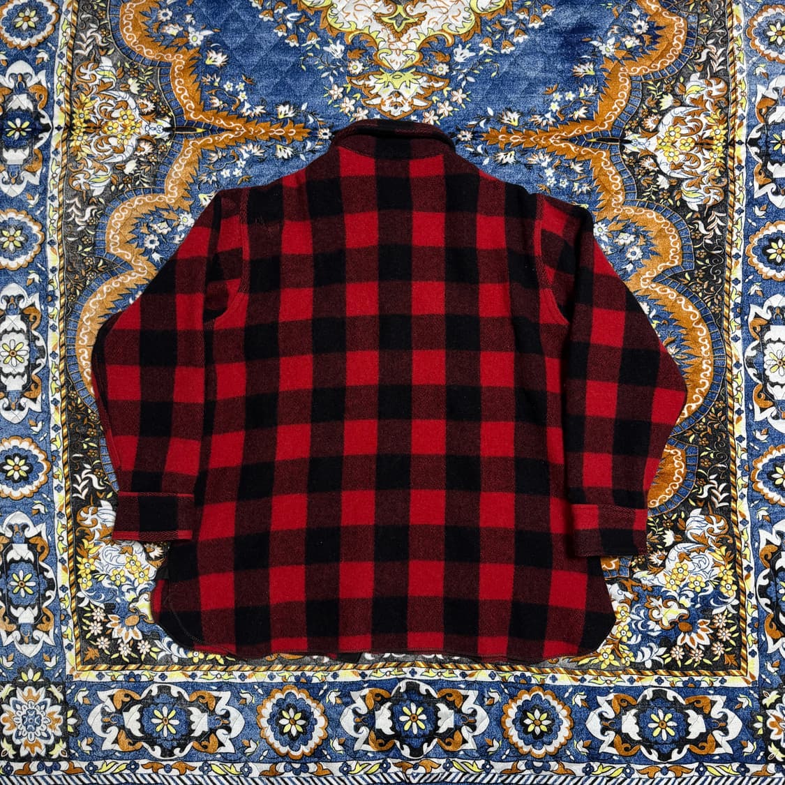 빈티지 4-50s USA 울리치 타탄 버팔로 체크셔츠 상품이미지2