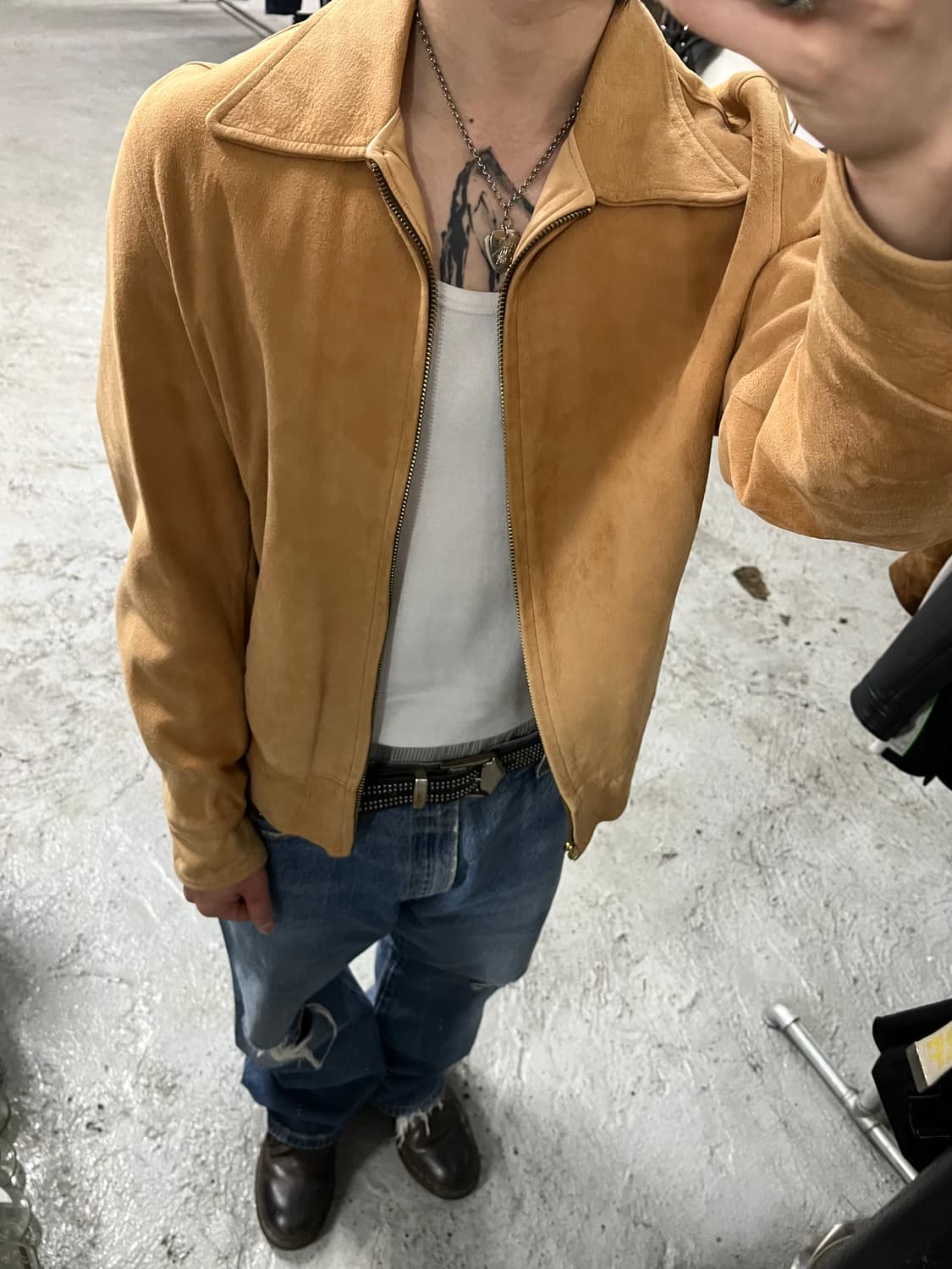 70s vtg talon zipper suede jacket 🇺🇸 상품이미지3