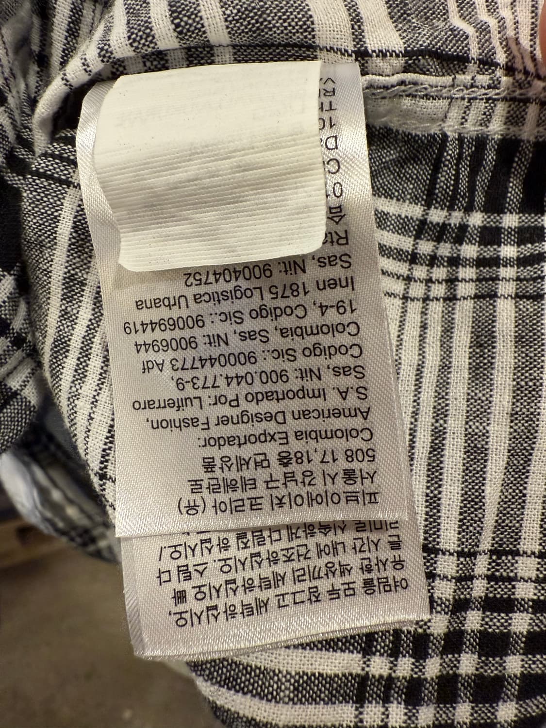 캘빈클라인 블랙 체크셔츠 상품이미지3