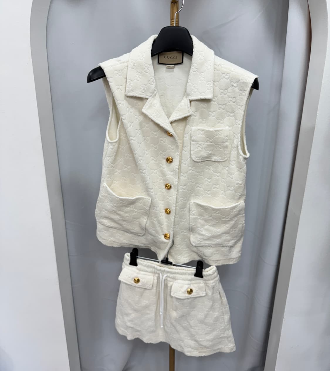 구찌 GG 테리 스커트 조끼 세트 상품이미지1