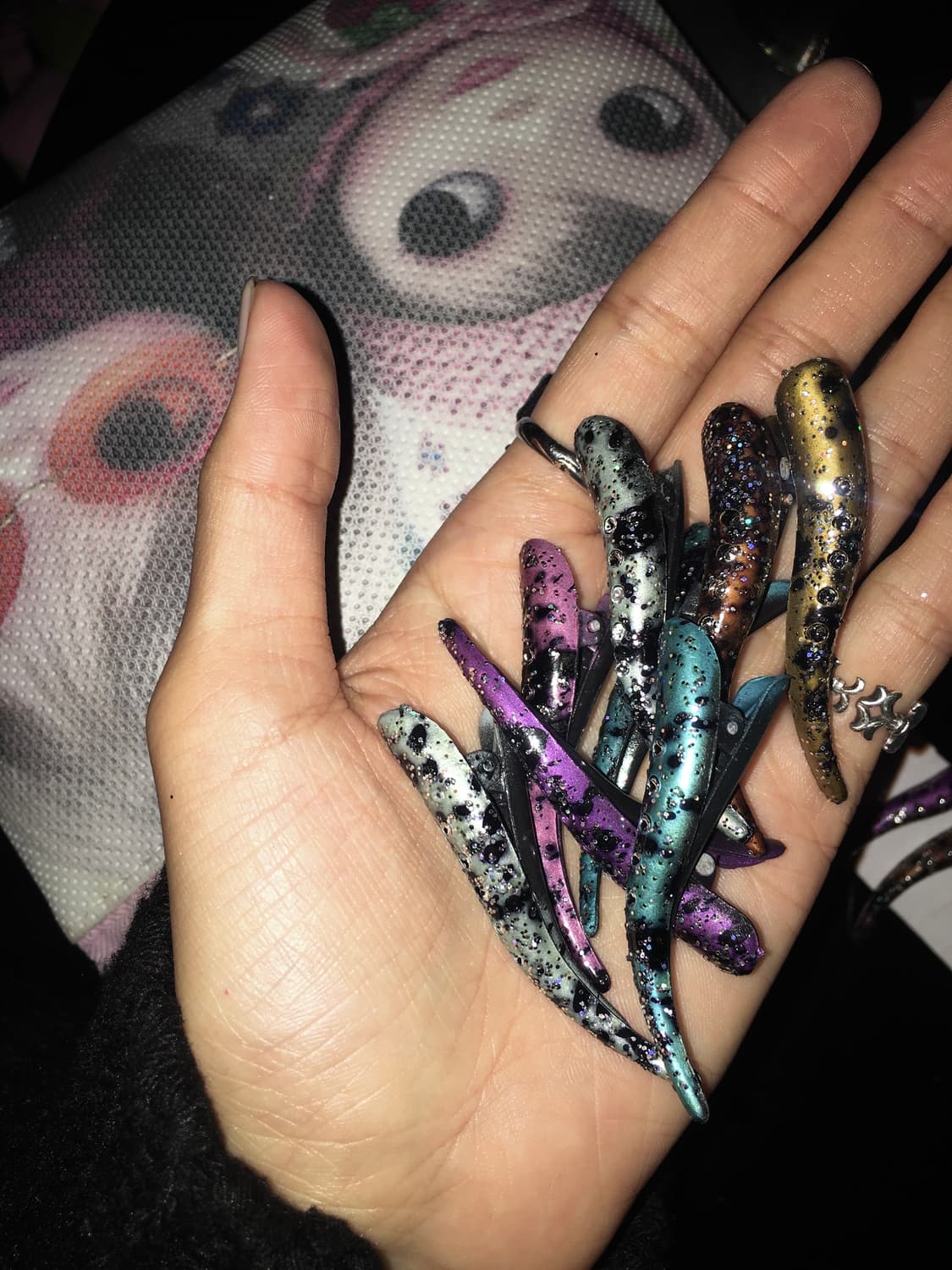 파리 수입 네일모양 핀 상품이미지5