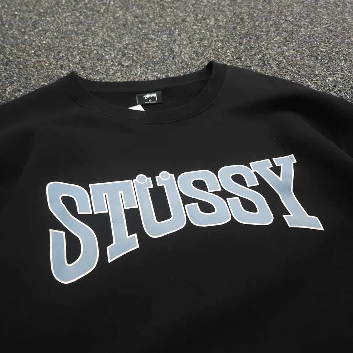 스투시 아치로고 빅로고 박시핏 스웻 셔츠 (XL) 상품이미지3