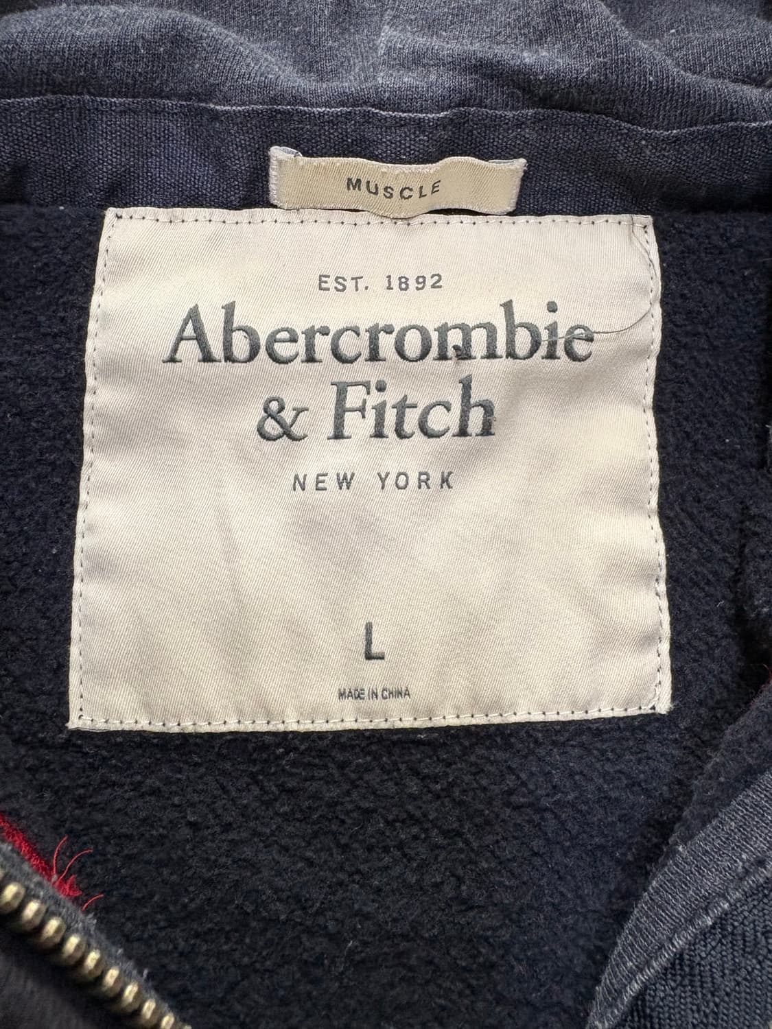 아베크롬비 후드집업 네이비 L 상품이미지2