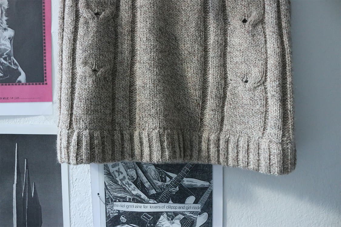 큐브 슈가 노르딕 니트 스커트 상품이미지6