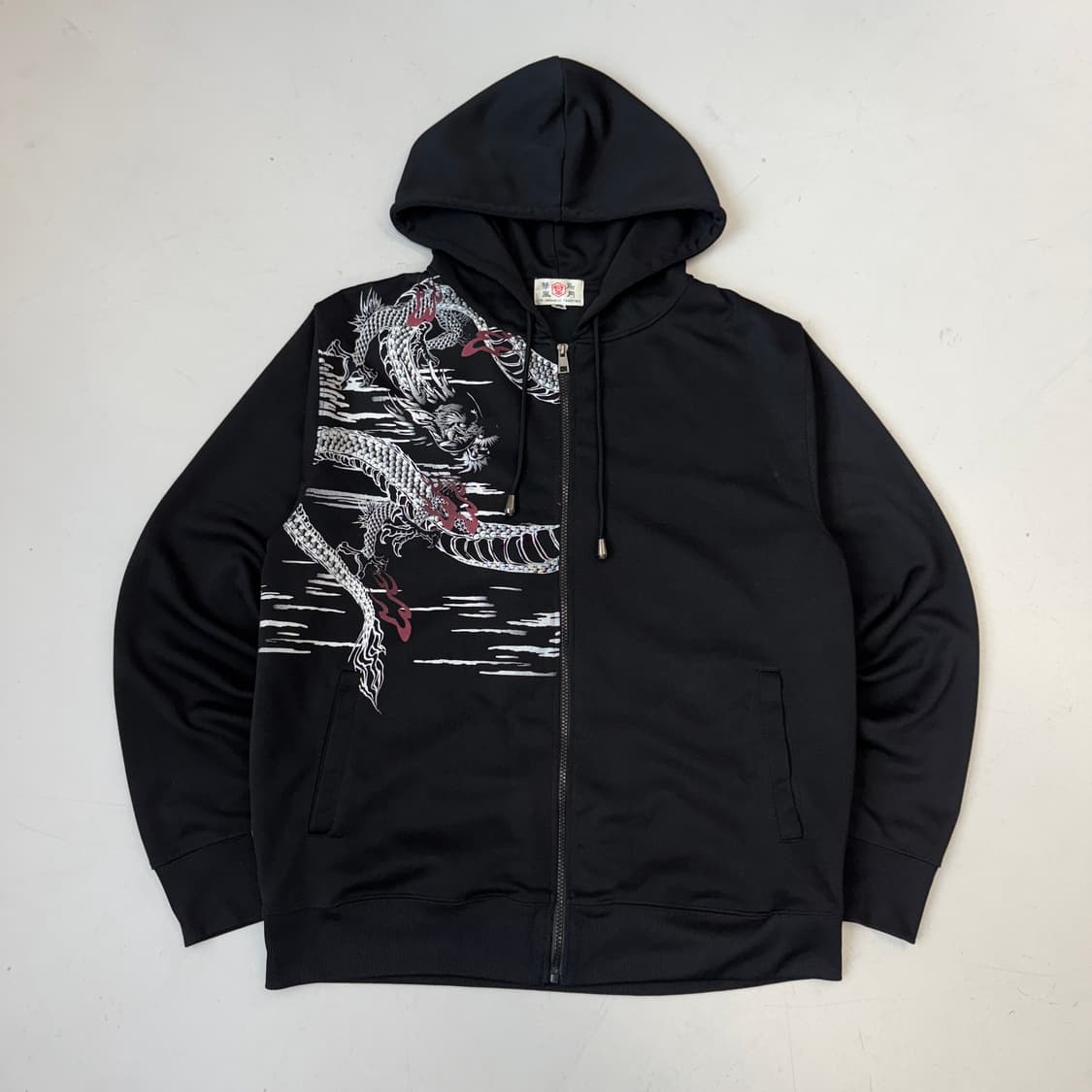 JPN 제팬 용호상박 드래곤 용 호랑이 오리엔탈 후드집업 상품이미지2