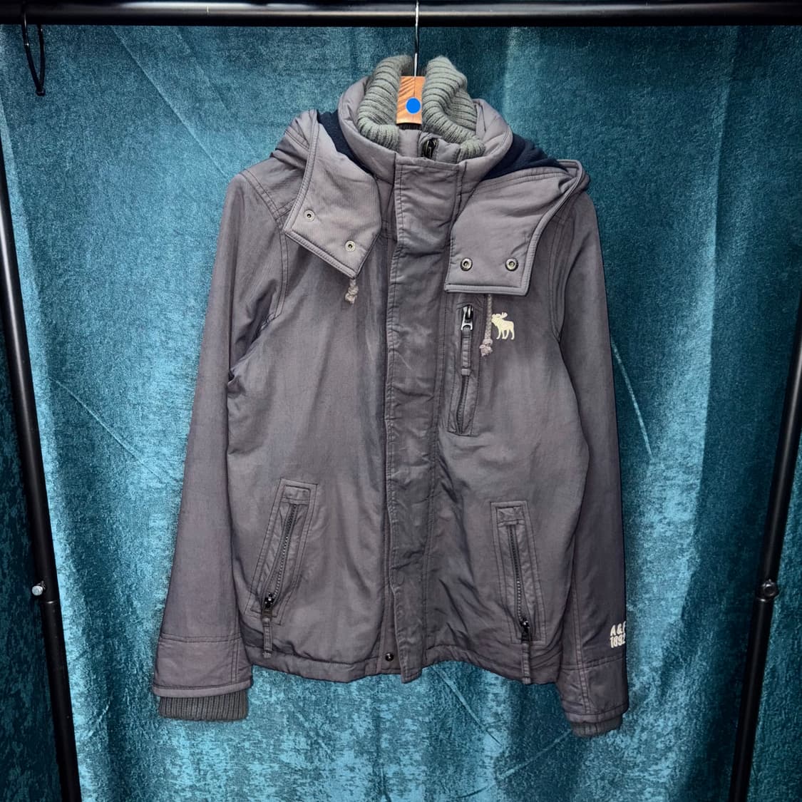 (S) 아베크롬비 레이디 그레이 점퍼 자켓 상품이미지1