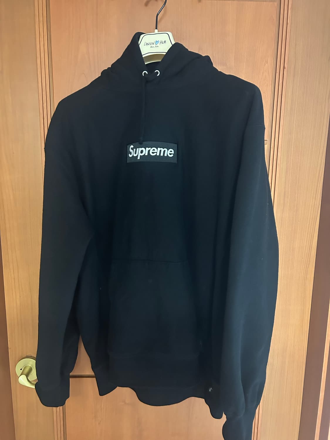 슈프림 박스로고 블랙 후드 상품이미지1