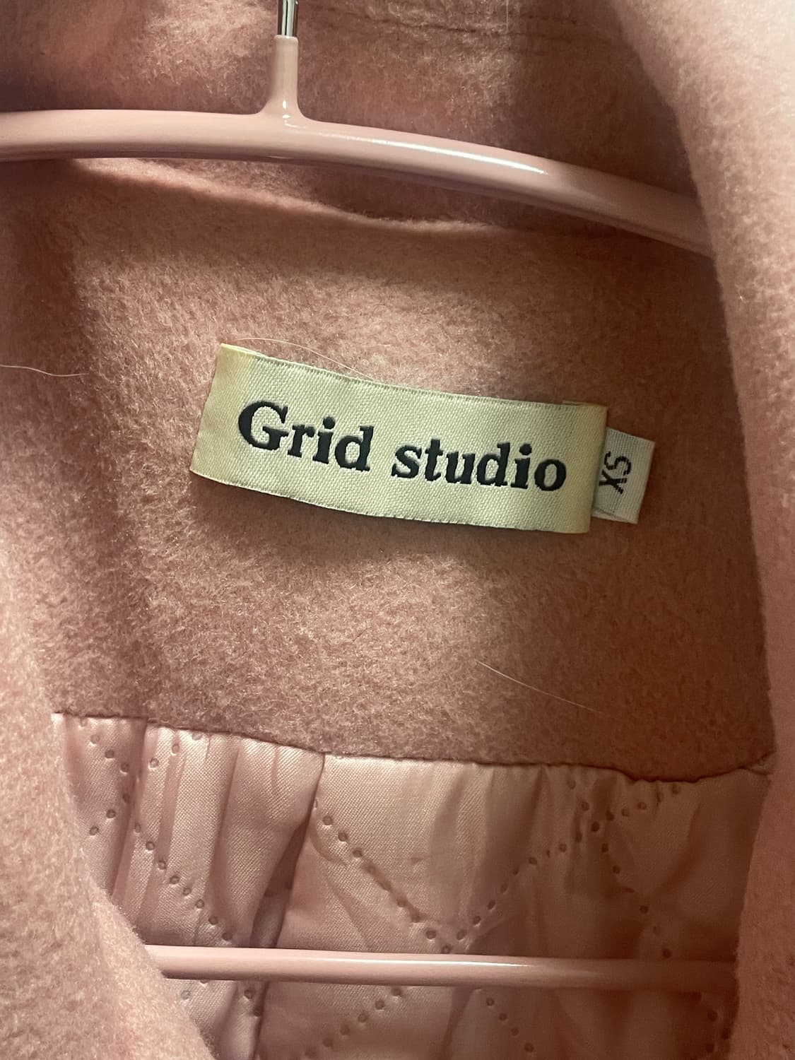 Grid Studio 핑크 코트 상품이미지2