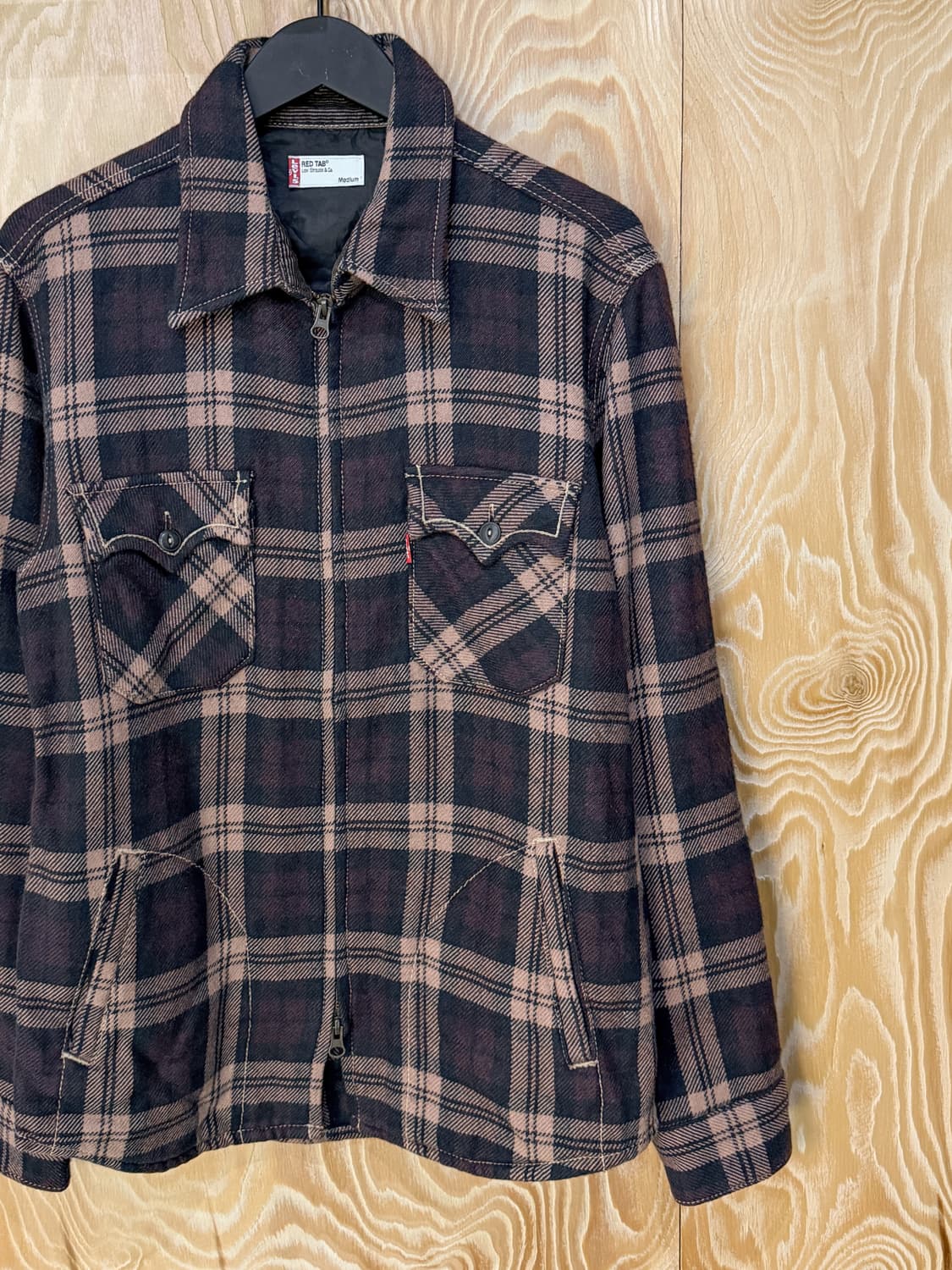 리바이스 웨스턴 체크 집업 셔츠 상품이미지3