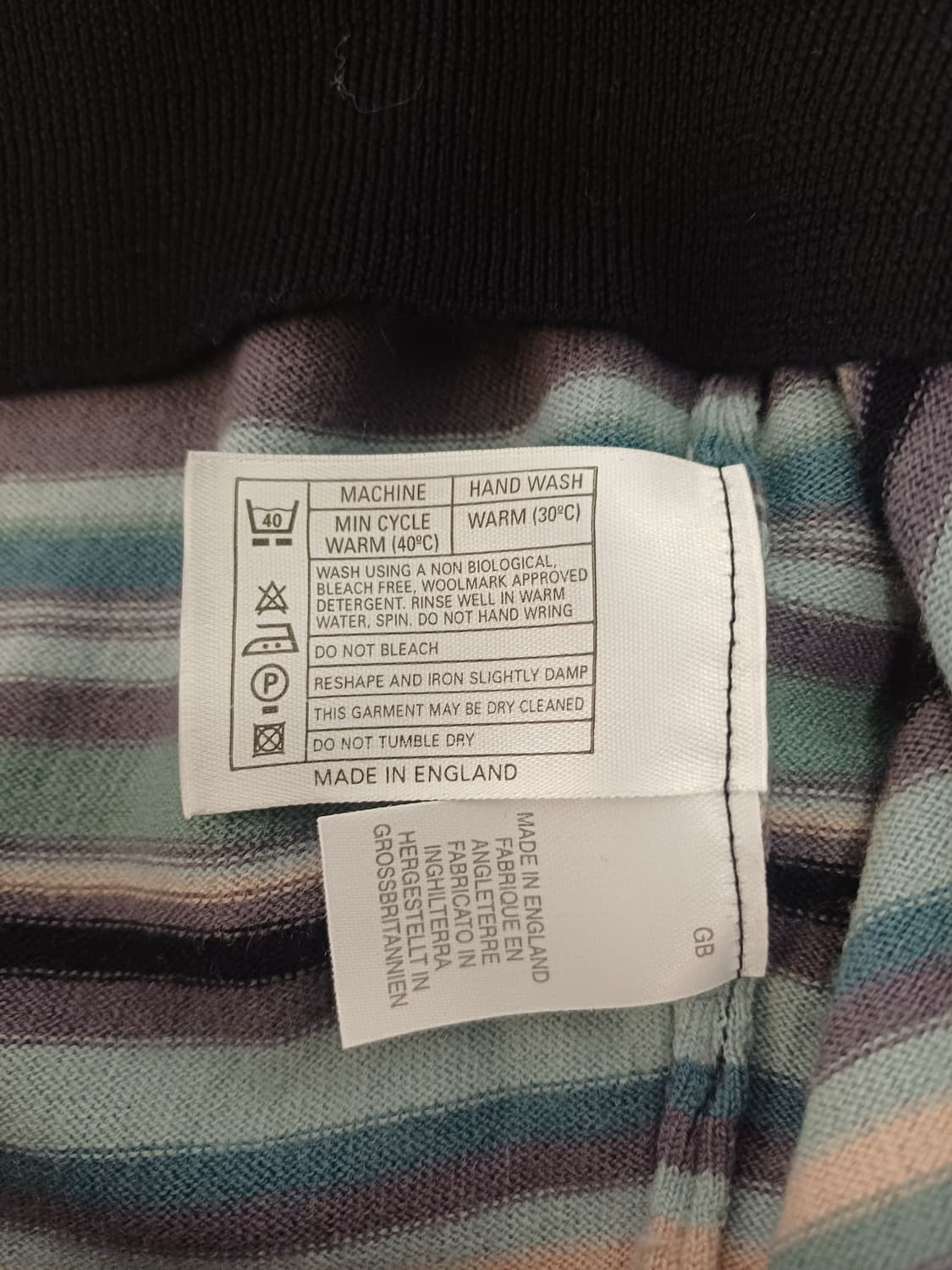 Paul Smith London 빈티지 멀티 스트라이프 울 니트[M] 상품이미지6