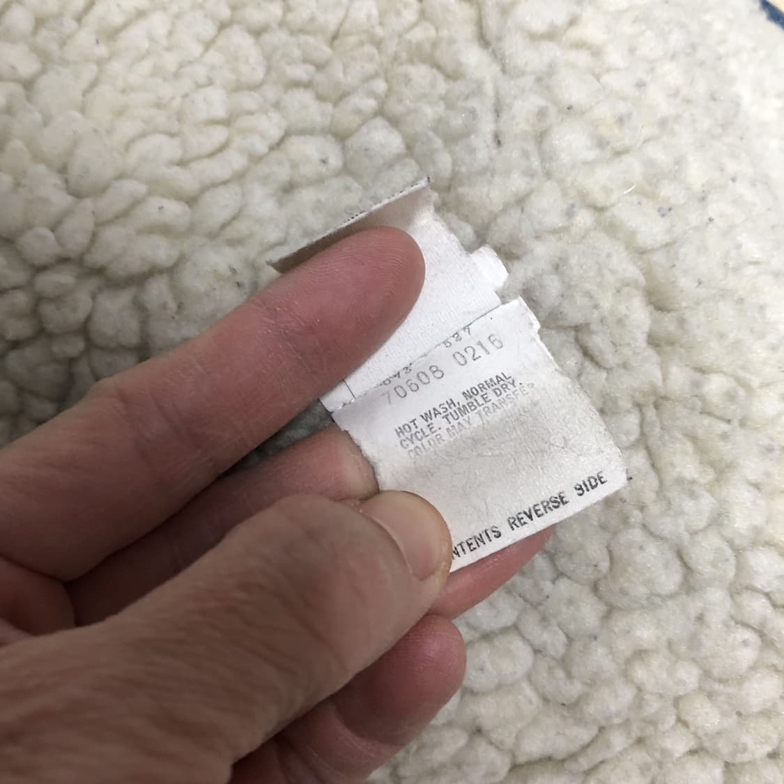 (L-XL) 80's 리바이스 70608 데님 쉐르파 하드 워시드 자켓 상품이미지8