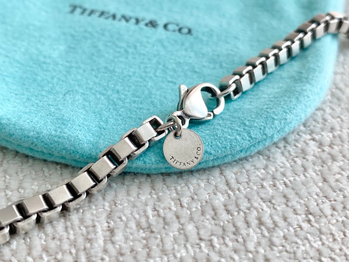 티파니 베네치안 실버 목걸이 46cm 남녀공용 상품이미지3