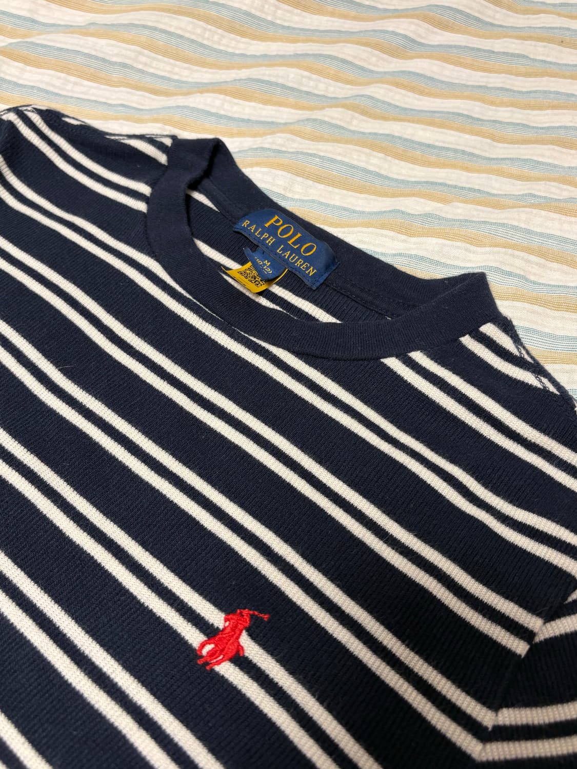 Polo Ralph Lauren 남아 주니어 스트라이프 콤드 스웨터 M 상품이미지3