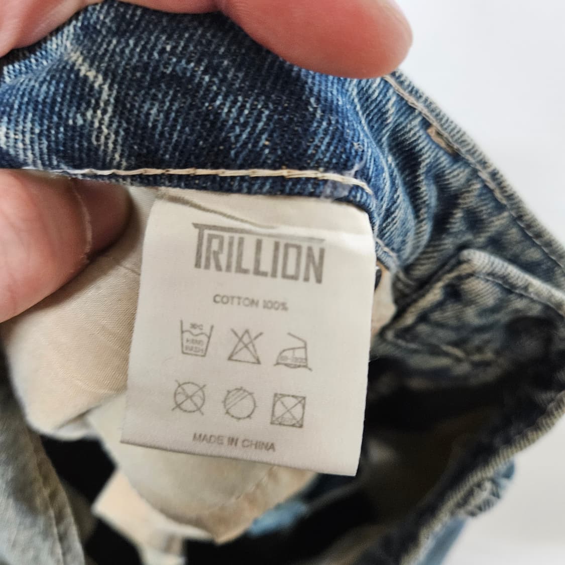 L 트릴리온 와이드핏 데님팬츠 상품이미지6