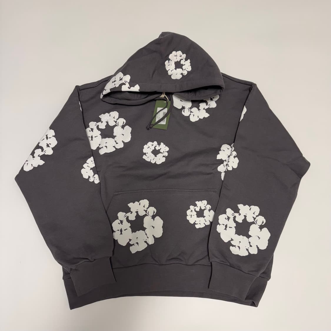 데님티어스 차콜 후드티 S 상품이미지1