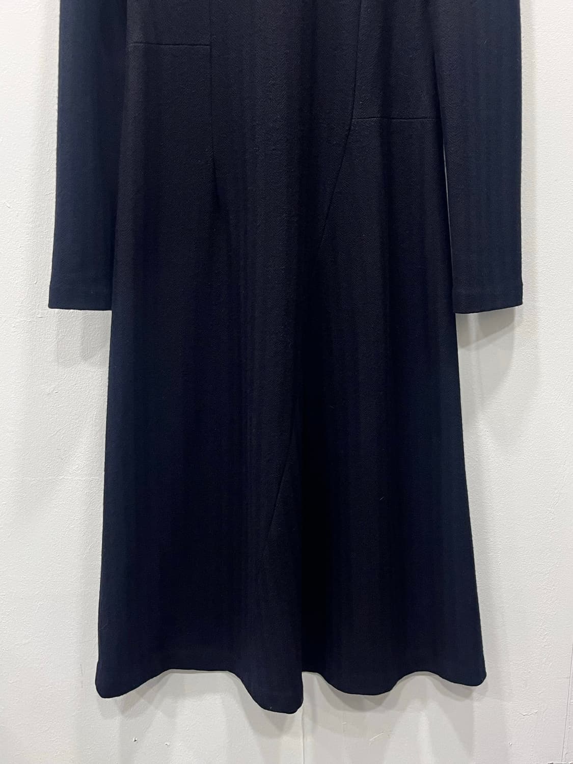 질샌더 울 100% 롱 플레어 원피스 블랙 85사이즈 상품이미지2