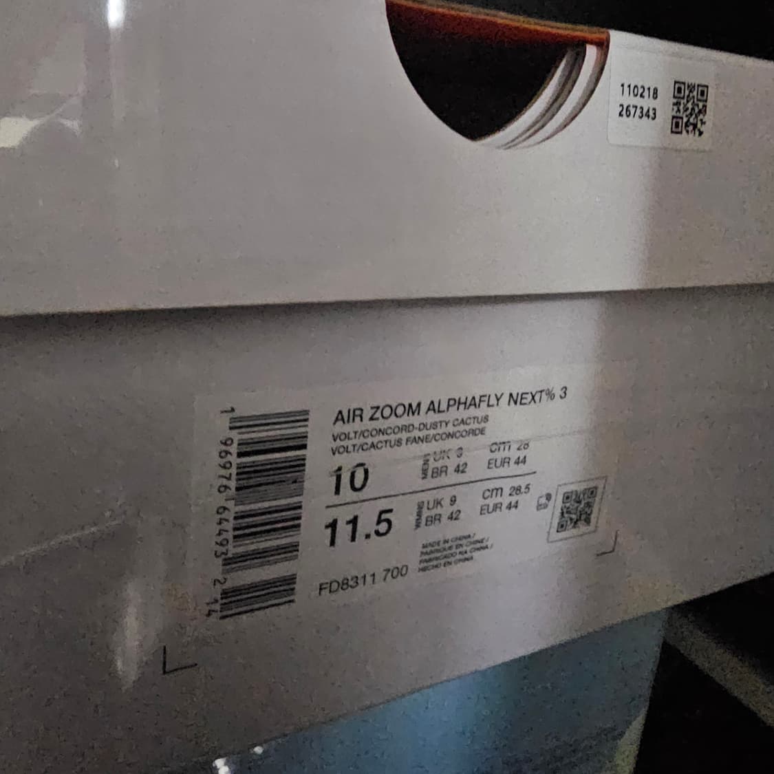 새제품280 나이키 에어 줌 알파플라이3 볼트 알파3 형광 러닝화 런닝화 상품이미지4