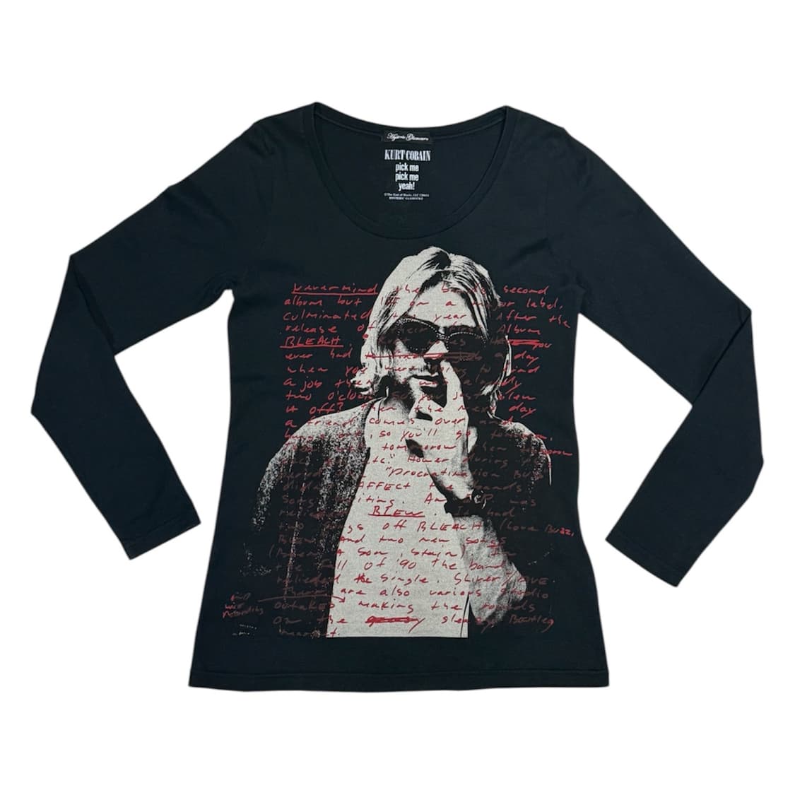 2011 히스테릭 글래머x커트 코베인 아카이브 롱슬리브 티셔츠 상품이미지1