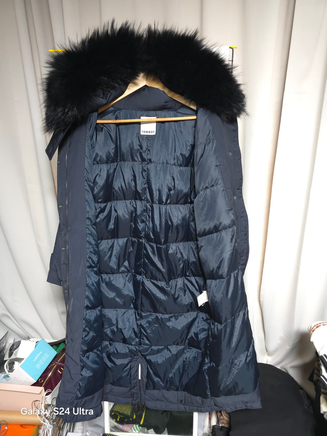 톰보이 라쿤퍼 덕다운  롱패딩 85-92-160 ✨️정품✨️
 상품이미지4