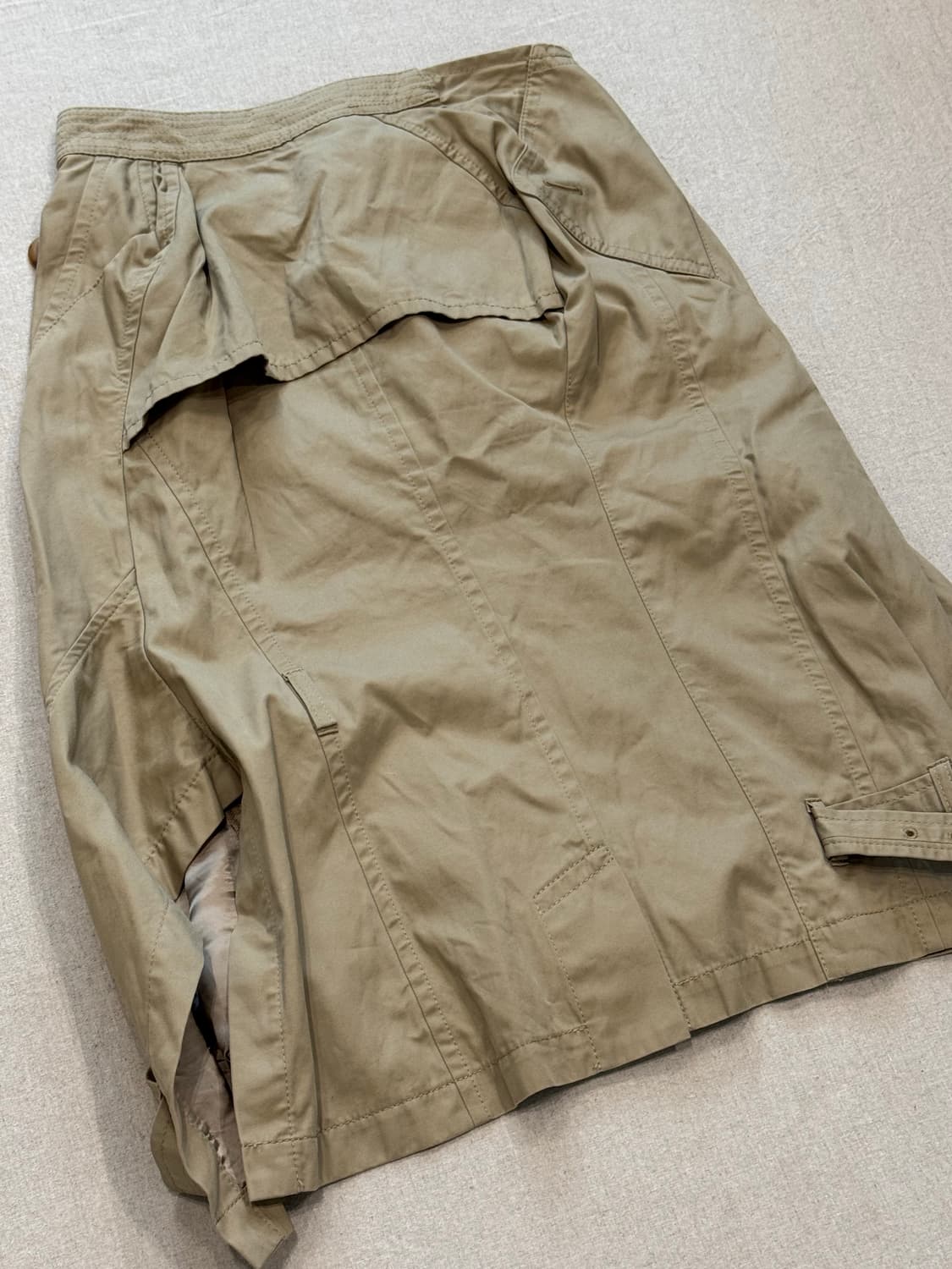 준야와타나베 06ss 디컨스트럭티드 트렌치코트 스커트 상품이미지7