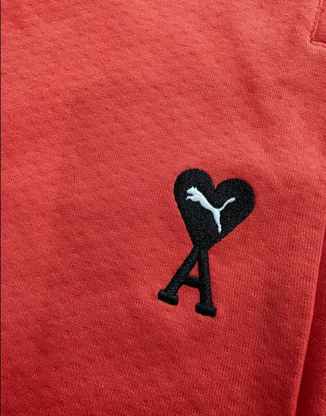 (새상품) 푸마 x 아미 콜라보 와이드 팬츠 오렌지 L 상품이미지5