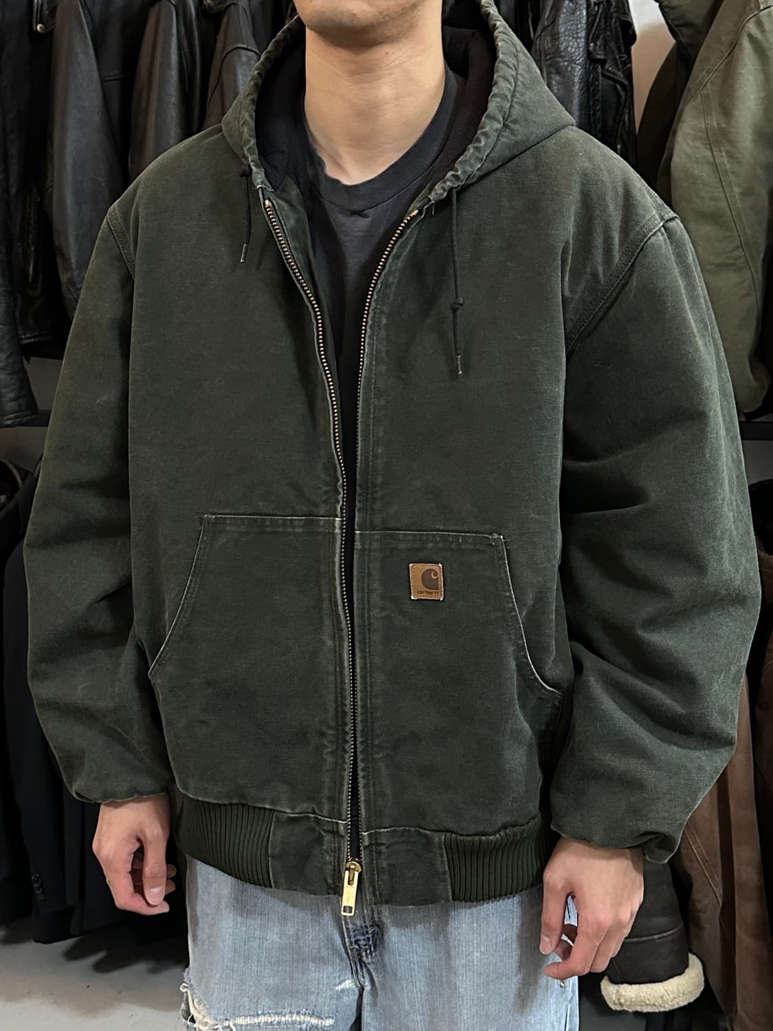 OG 칼하트 J130 액티브 자켓 칼하트 MOS 모스그린 상품이미지5