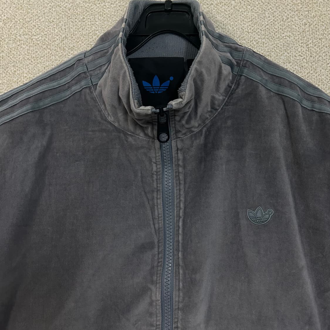 (2XL) 아디다스 블루버전 벨벳 져지 트랙탑 점퍼 상품이미지4