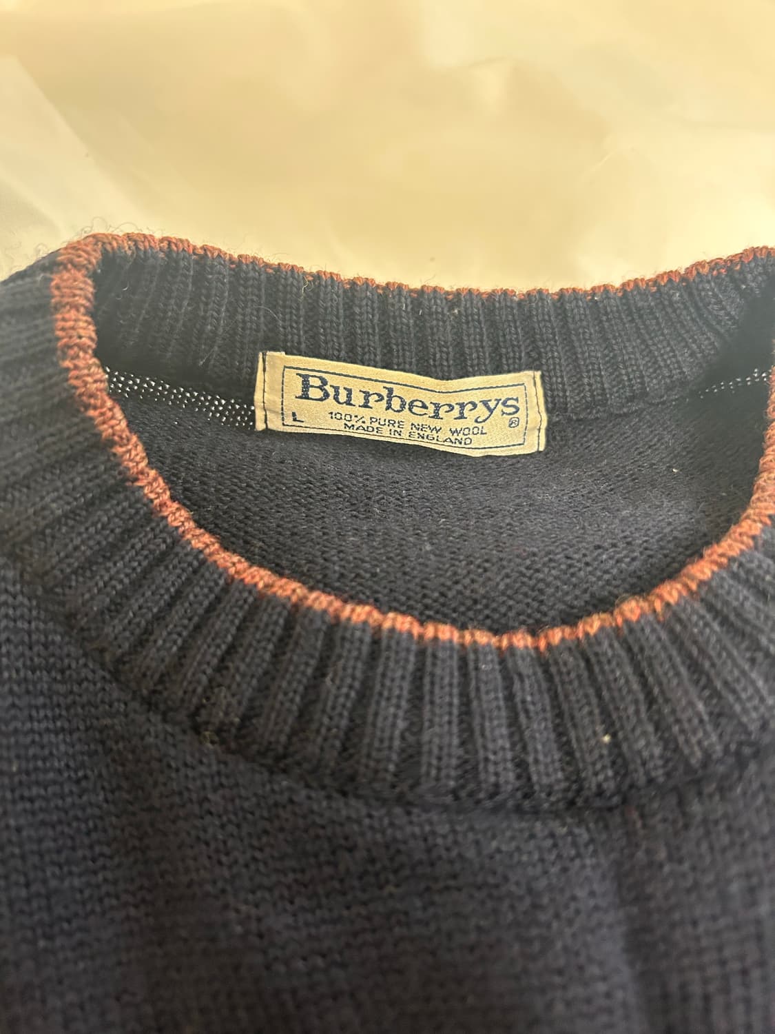 Burberry vintage knit L 상품이미지3