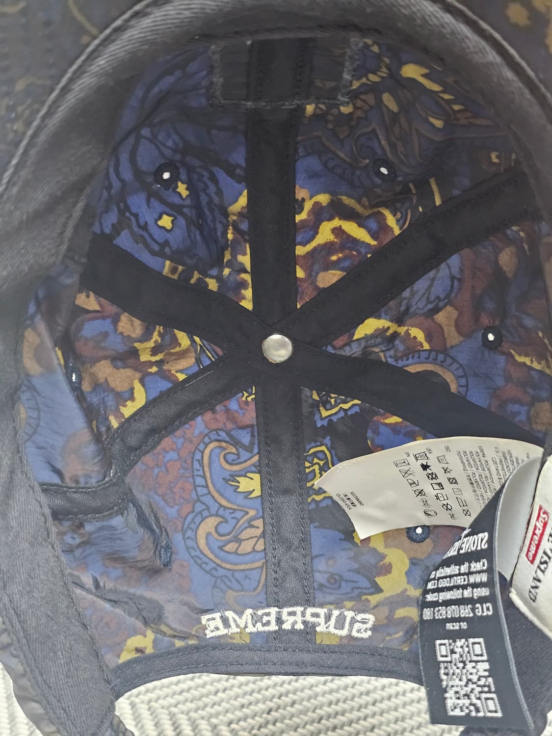 슈프림 X 스톤아일랜드 페이즐리 캡 상품이미지7