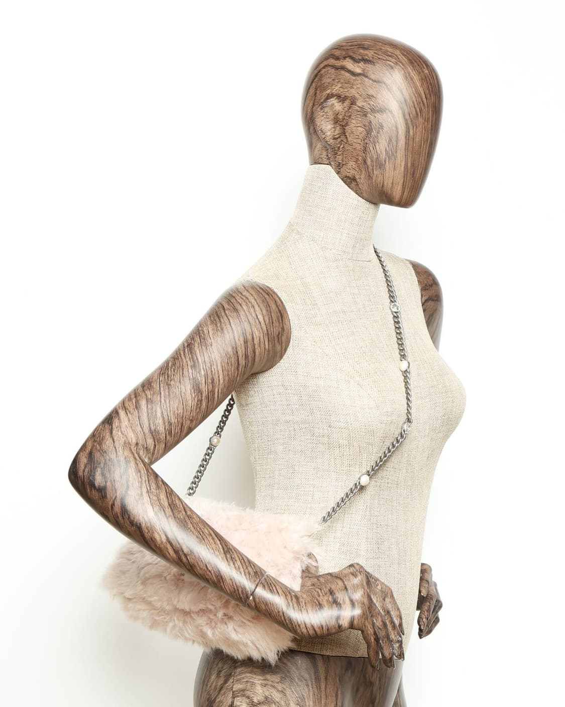 [A+ 정품] 미우미우 양털 퍼 크리스탈 체인 크로스백 상품이미지7