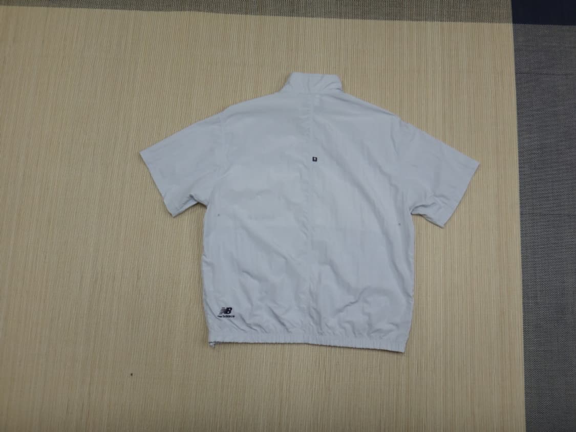 (95) 뉴발란스 남성 배색 반팔 아노락자켓 블루 상품이미지2