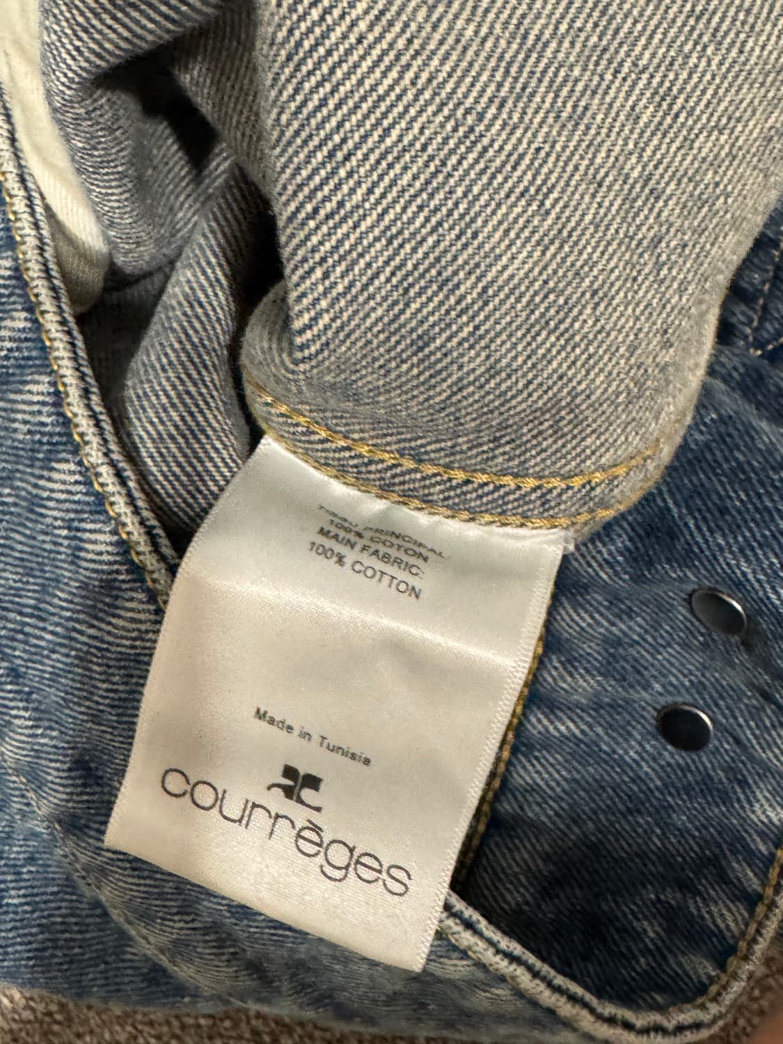 25FW 꾸레쥬 Courreges 블루 트러커 데님 자켓 S 상품이미지10