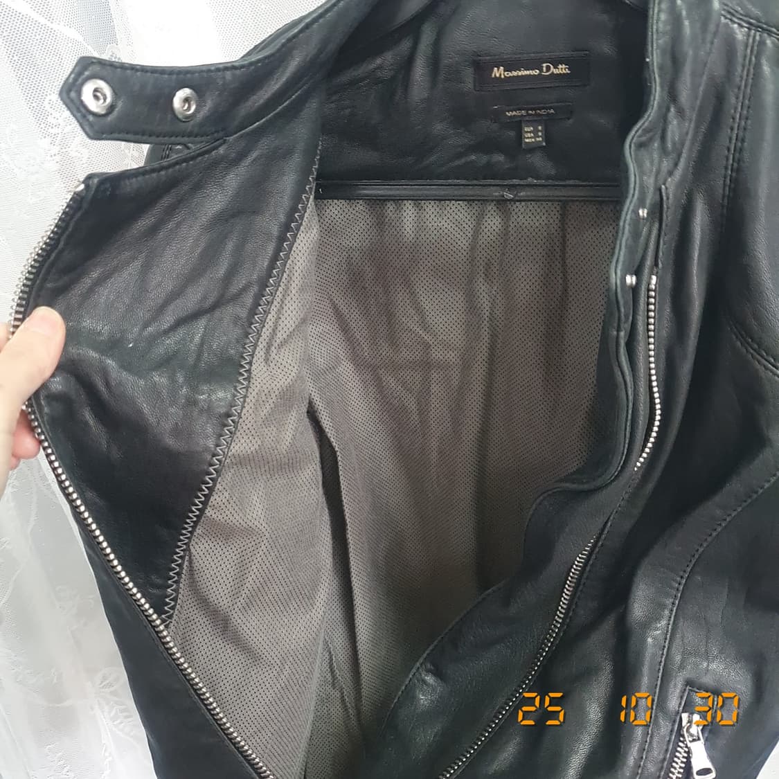 마시모두띠 양가죽자켓 eu S 블랙 상품이미지4