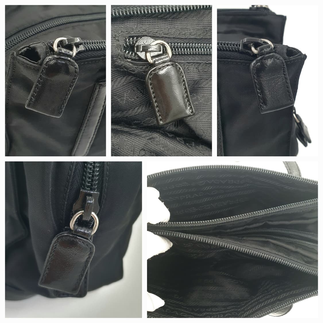 프라다 리나일론 블랙 미니 숄더백 B6082X 상품이미지7