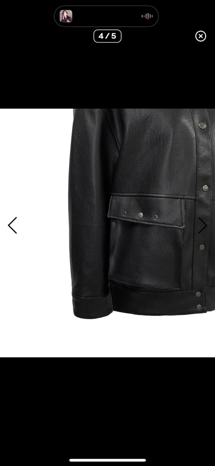 0104 공일공사 VEGAN LEATHER EPAULET JUMPER 상품이미지4