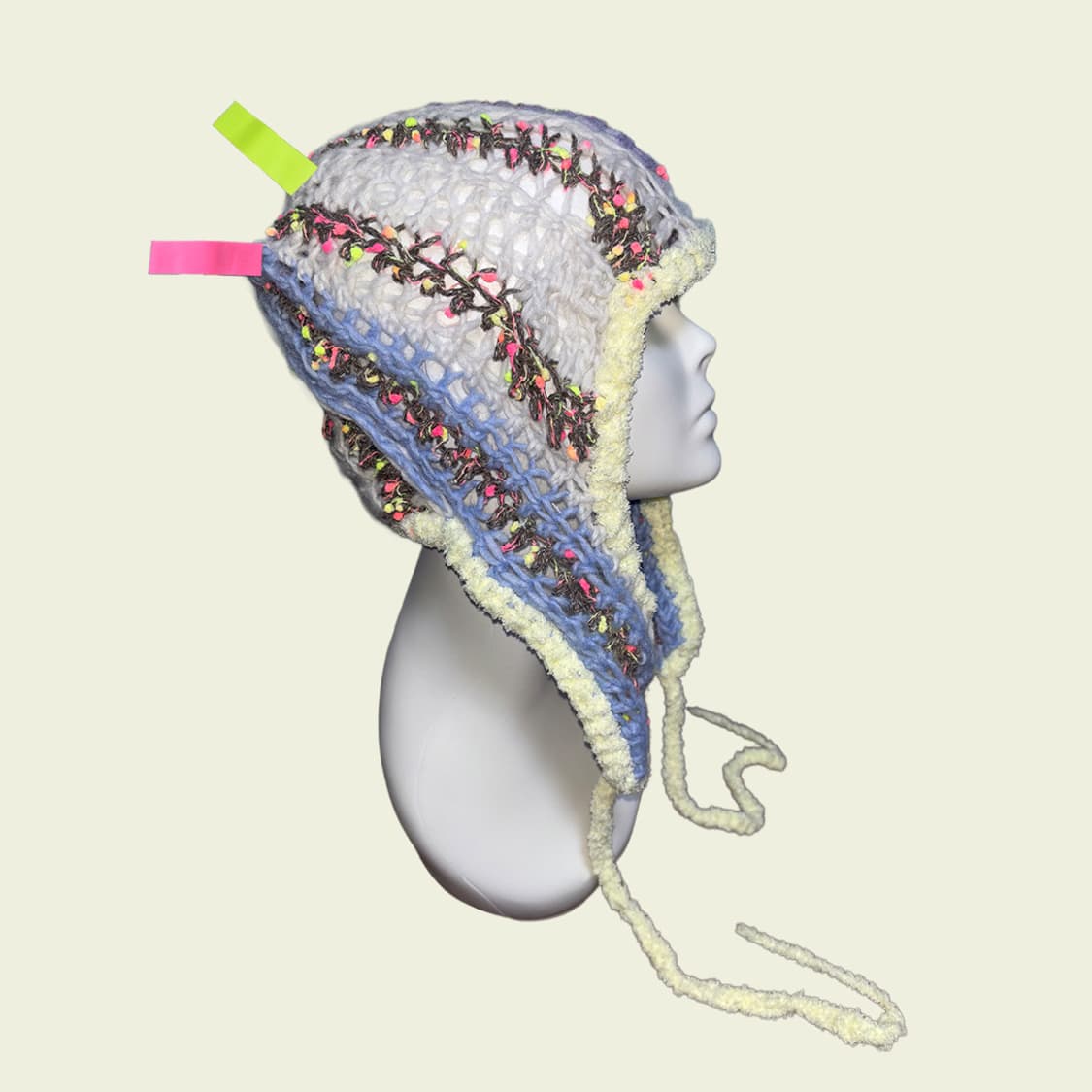 Handmade baby alpaka earflap hat 상품이미지1