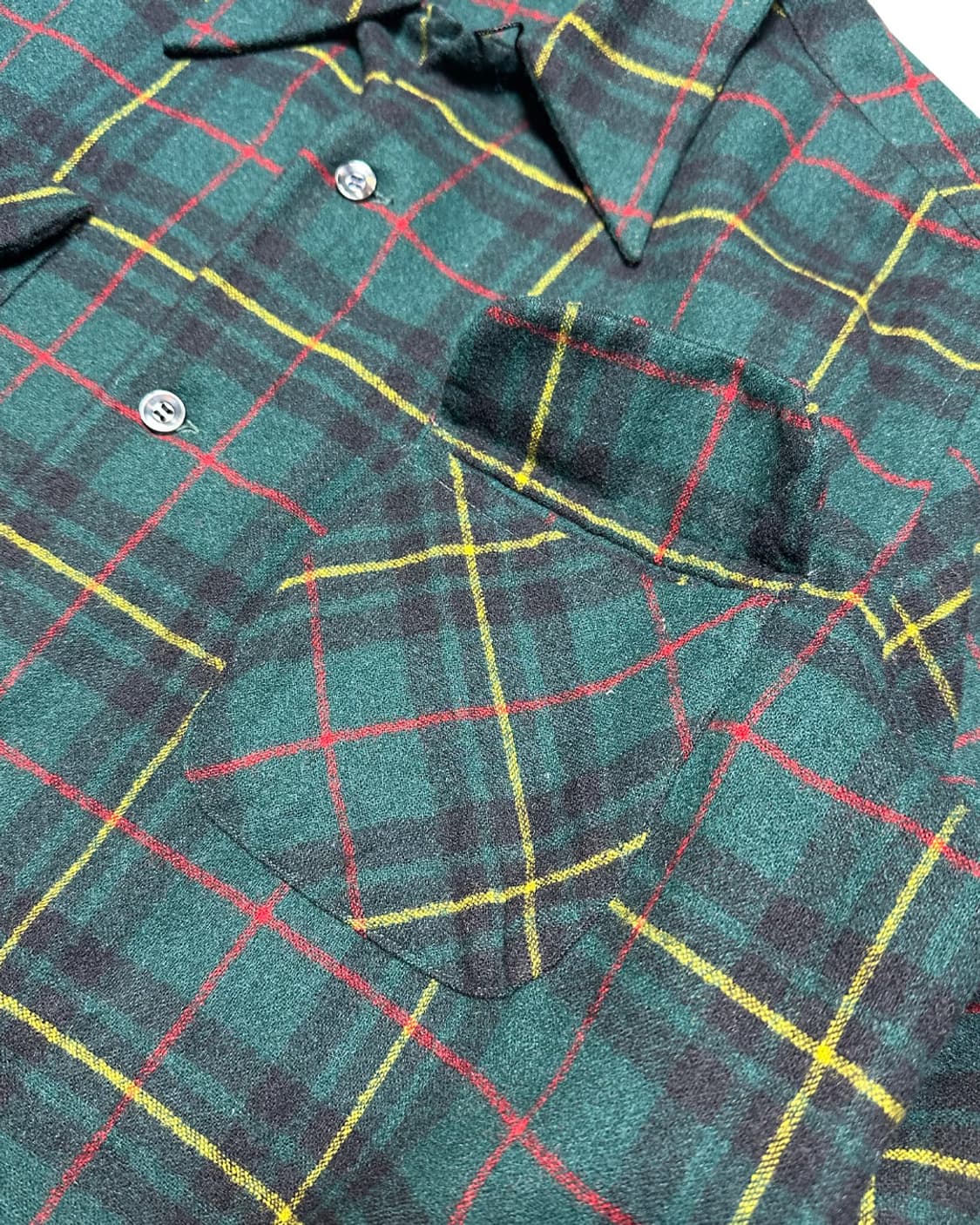 80s 펜들턴 버진 울 체크 셔츠 made in usa 상품이미지4