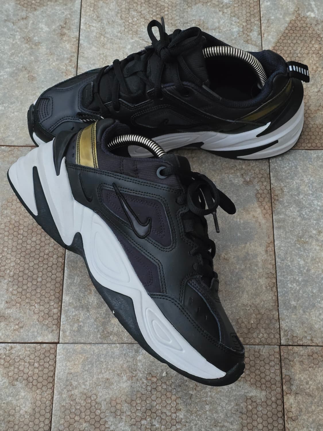 (235)나이키 m2k 테크노 블랙 오일 그레이 상품이미지4