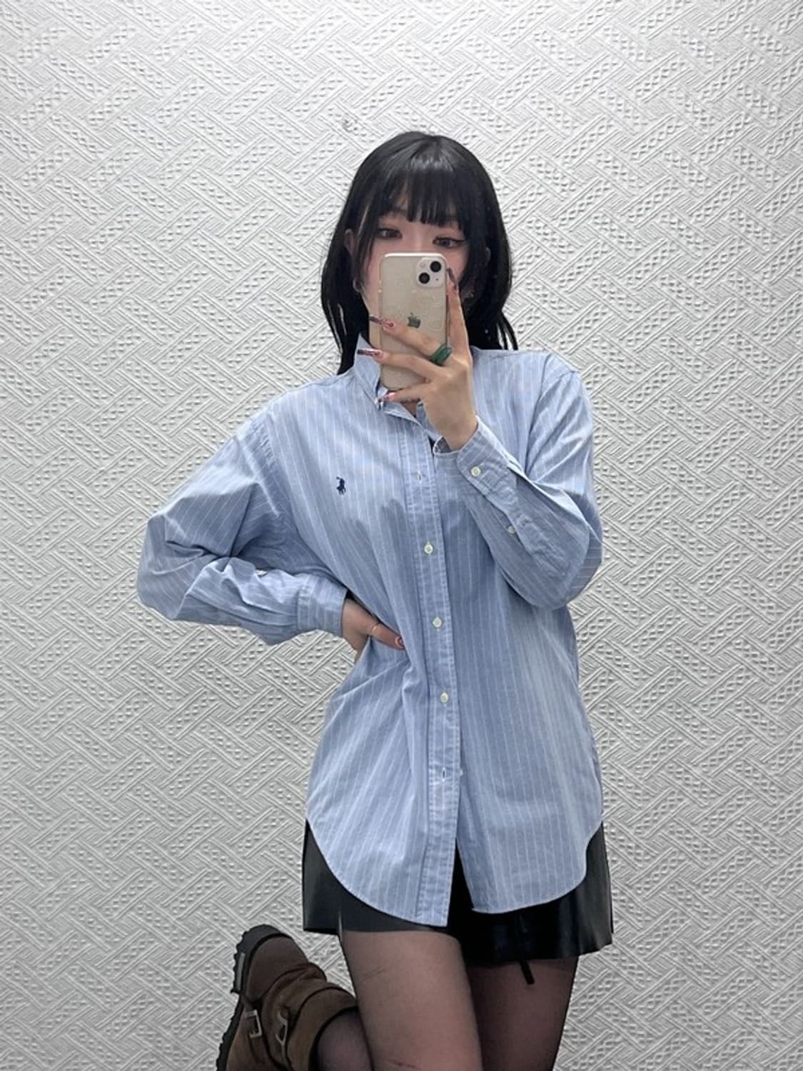 폴로 랄프로렌 야머스 빈티지 캐주얼 스몰체크 셔츠 105 C11548 상품이미지2